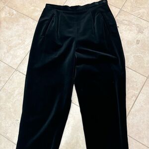 Collins & Pyne black velvet trousers